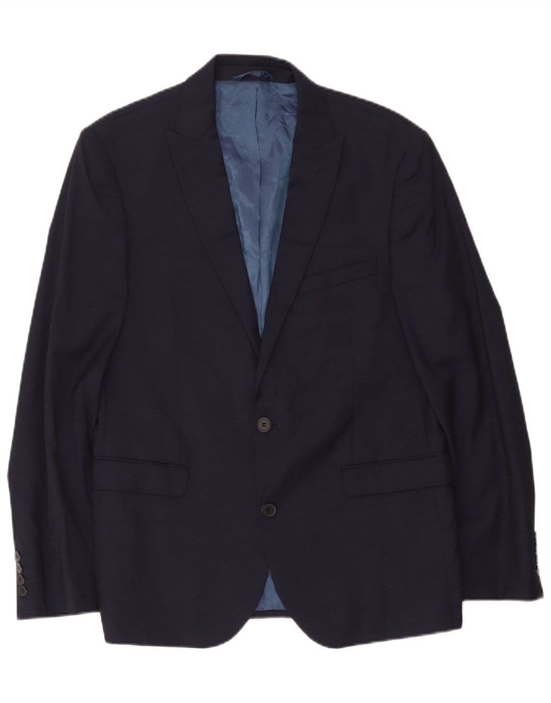 Dkny Ανδρικό σακάκι σακάκι με 2 κουμπιά IT 52 XL Navy Blue Wool