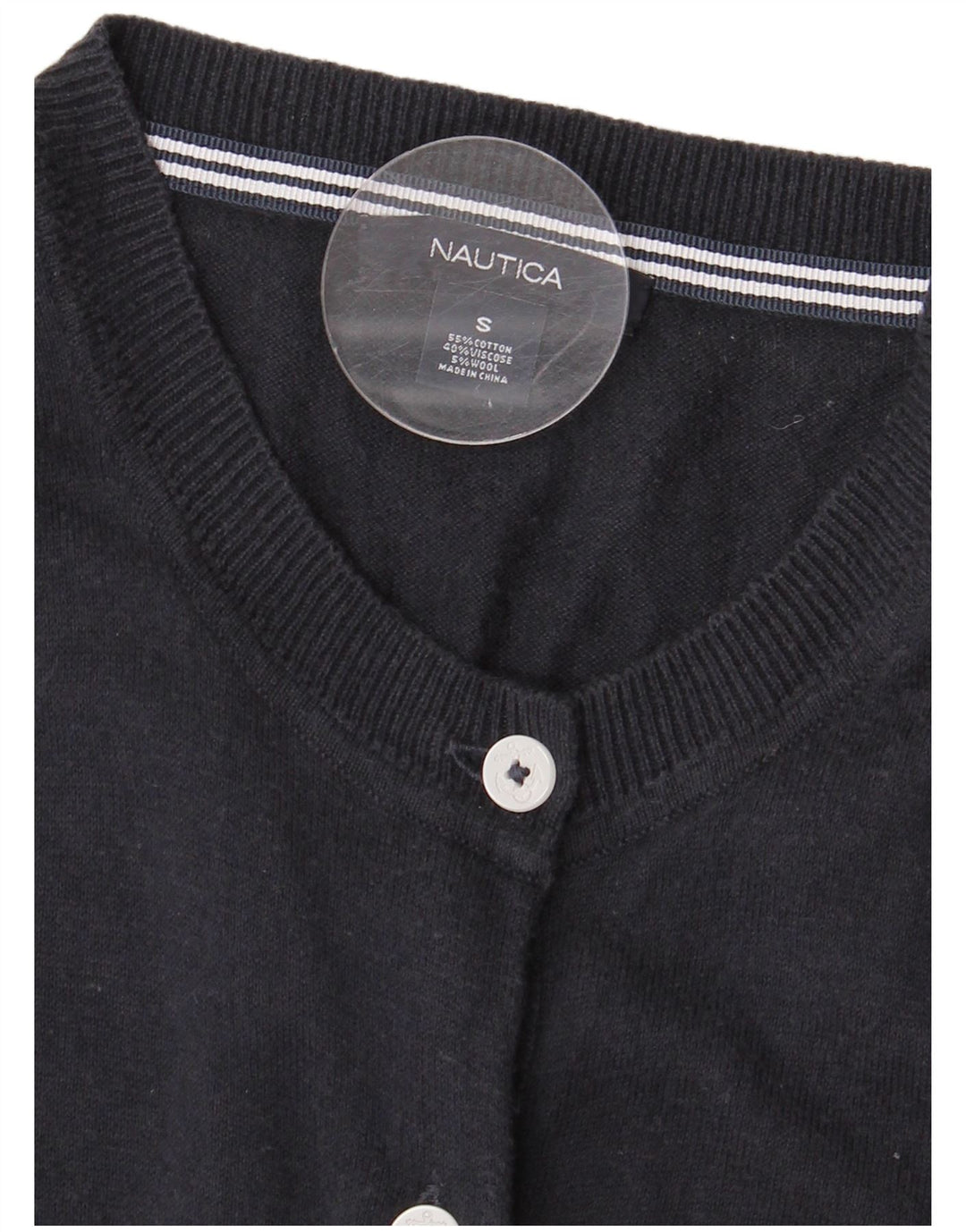 Γυναικείο πουλόβερ Nautica Cardigan UK 10 Small Navy Blue Cotton