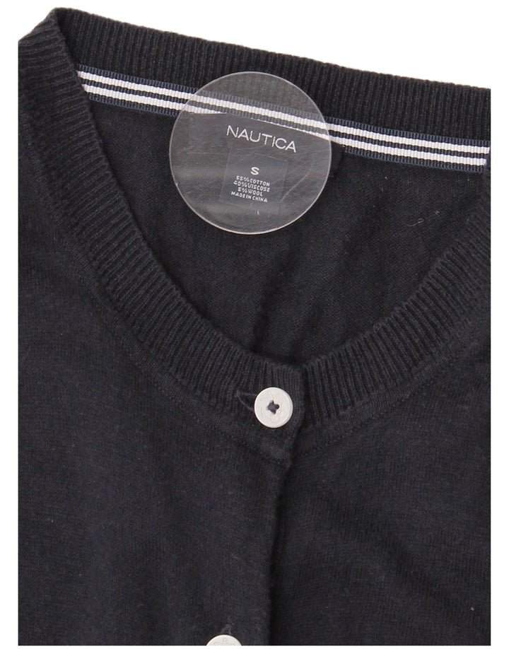 Γυναικείο πουλόβερ Nautica Cardigan UK 10 Small Navy Blue Cotton