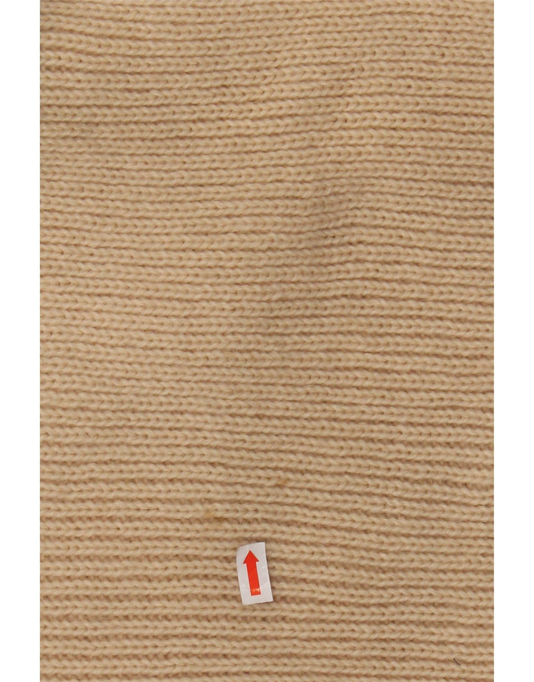 VINTAGE Γυναικείο πουλόβερ με ρολό λαιμόκοψη UK 12 Ακρυλικό μεσαίο μπεζ ριγέ