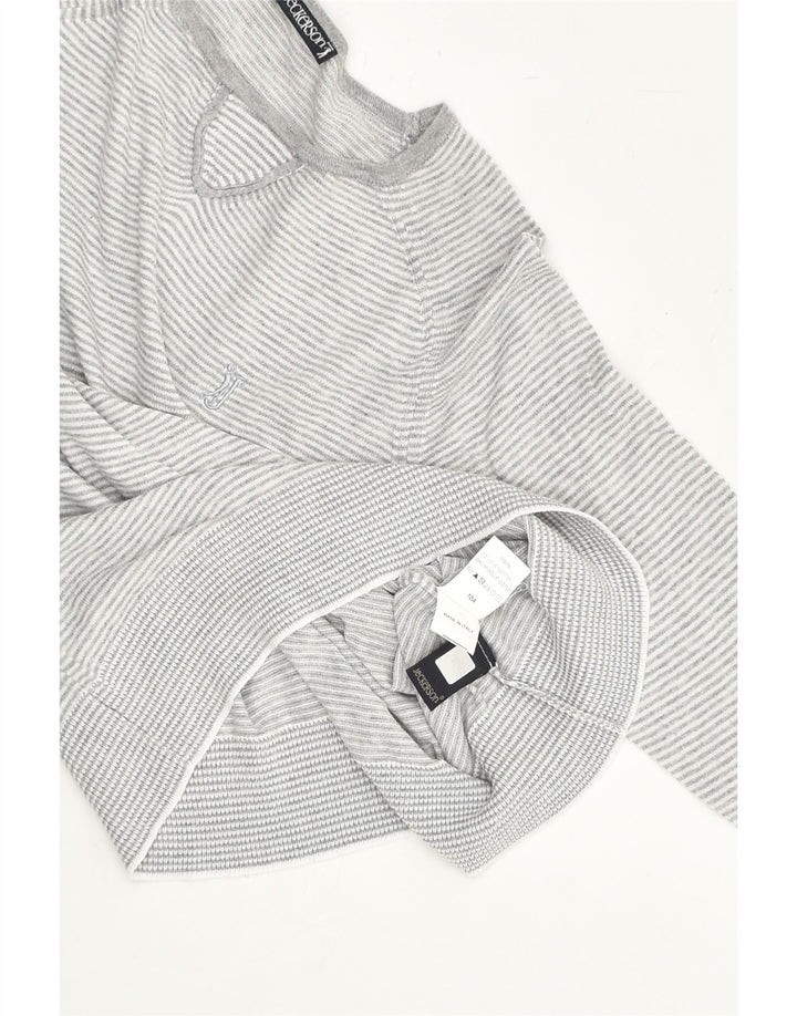 JECKERSON Boys Sweatshirt Jumper 9-10 Years Grey Pinstripe Cotton | Vintage Jeckerson | Thrift | Second-Hand Jeckerson | Used Clothing | Messina Hembry 