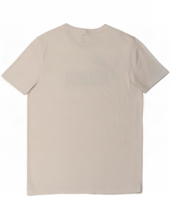 Ανδρικό γραφικό μπλουζάκι Puma Top Large Λευκό