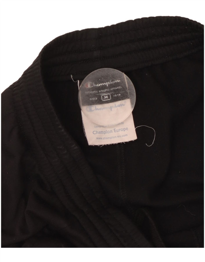 Ανδρική αθλητική φόρμα CHAMPION Παντελόνι από μεσαίο μαύρο πολυεστέρα