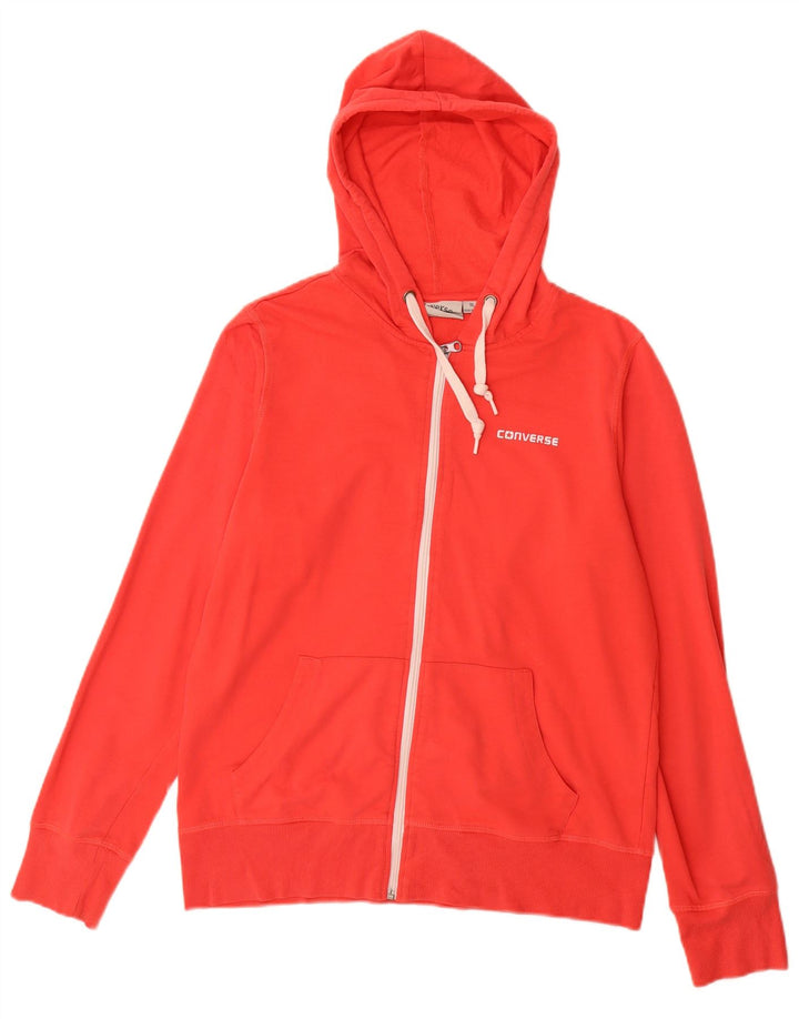 Γυναικείο πουλόβερ Converse με φερμουάρ UK 18 XL κόκκινο πολυεστέρα