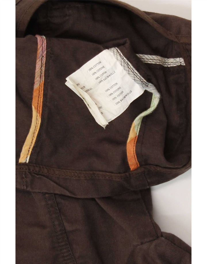 Woolrich Γυναικείο Military Jacket UK 8 Small Brown Βαμβακερό