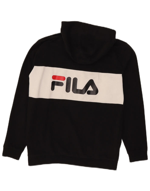 Fila Girls Graphic Zip Hoodie πουλόβερ 13-14 ετών Μαύρο Colourblock