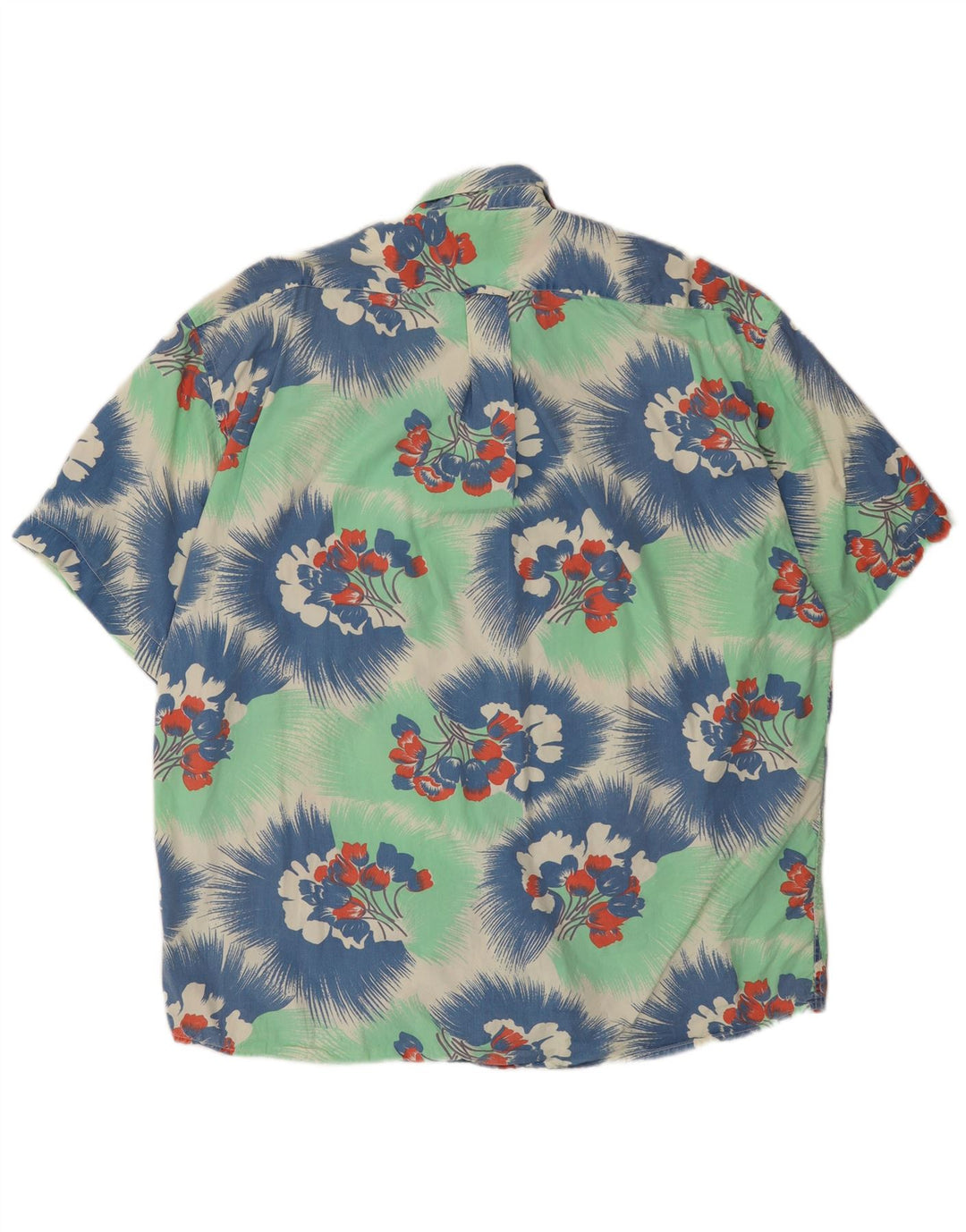 Ανδρικό κοντομάνικο πουκάμισο UNIFORM XL Πράσινο φλοράλ βαμβακερό