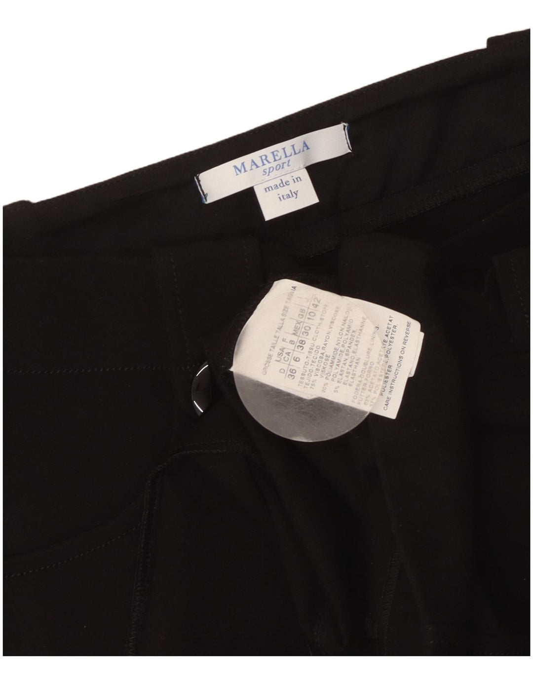 Marella Γυναικεία Μίνι Φούστα UK 10 Small W34 Black Viscose