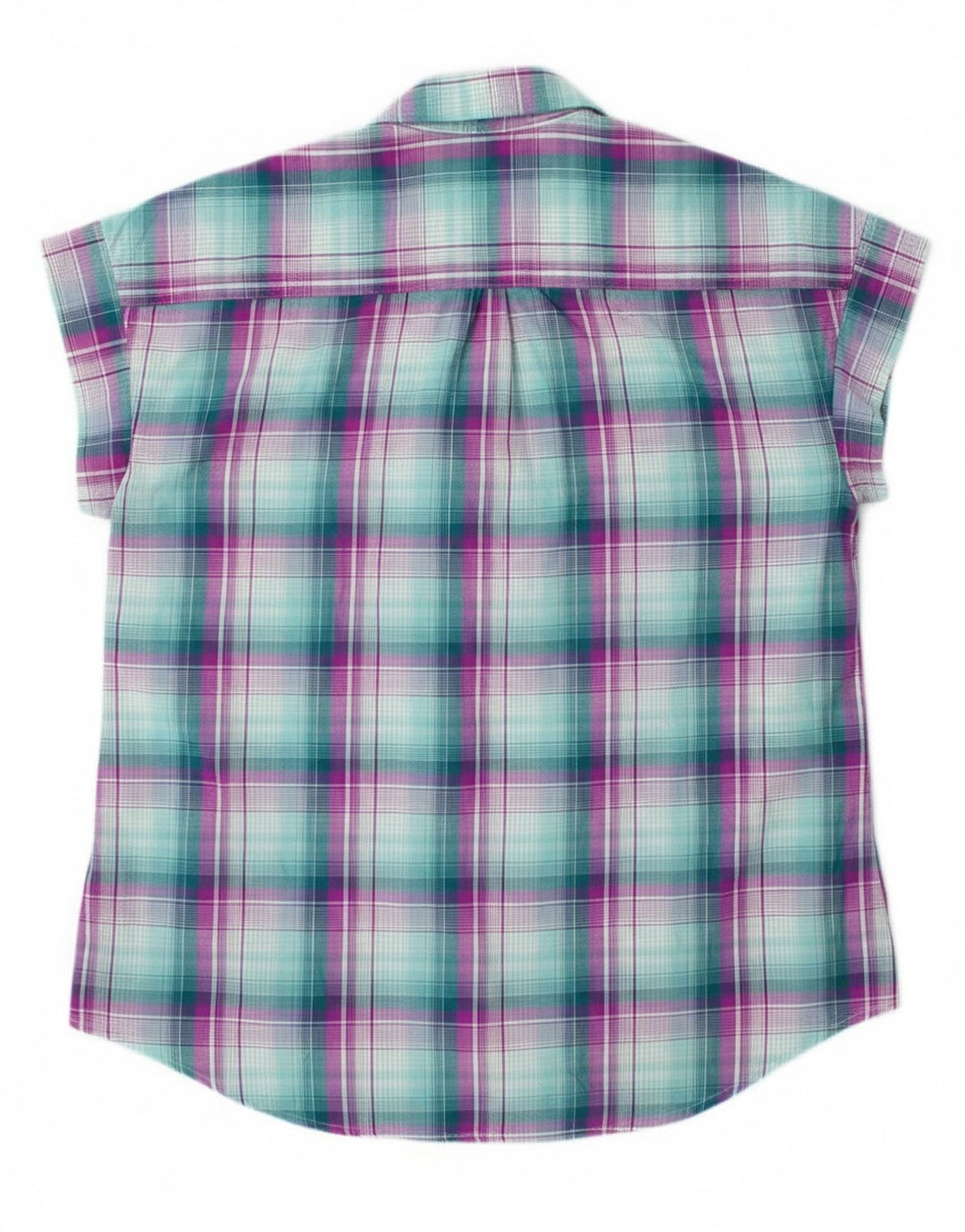Lee Womens Riders Αμάνικο πουκάμισο UK 14 Μεσαίο Πράσινο Check Polyester