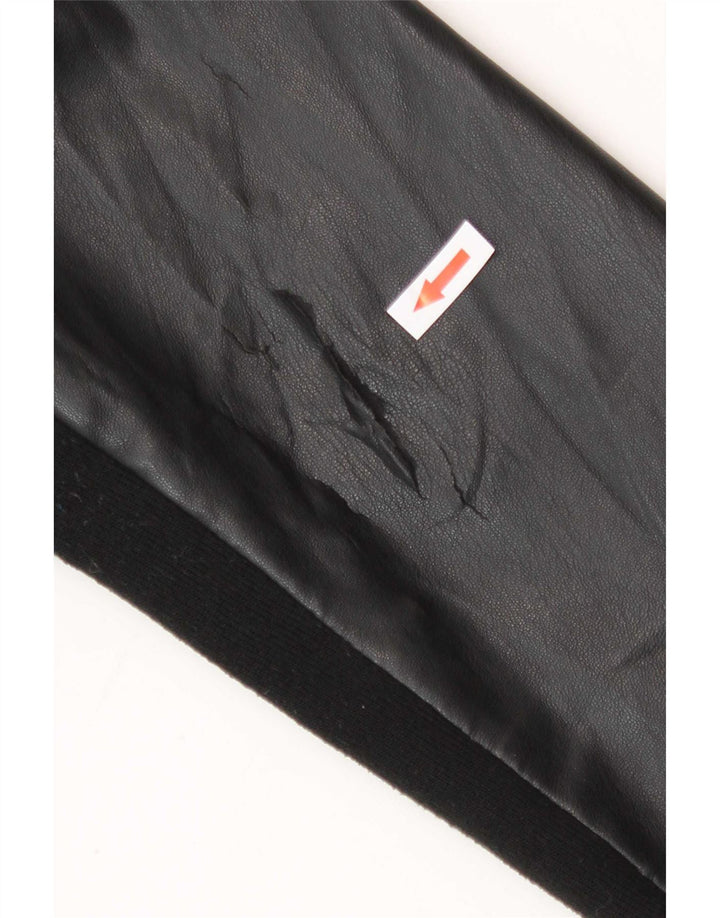 Desigual Γυναικείο Μπουφάν Biker από Faux Leather EU 46 XL Μαύρο Πολυουρεθάνη