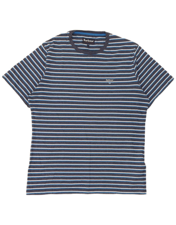 Ανδρικό T-Shirt Barbour Top Βαμβακερό μεσαίο μπλε ναυτικό ριγέ