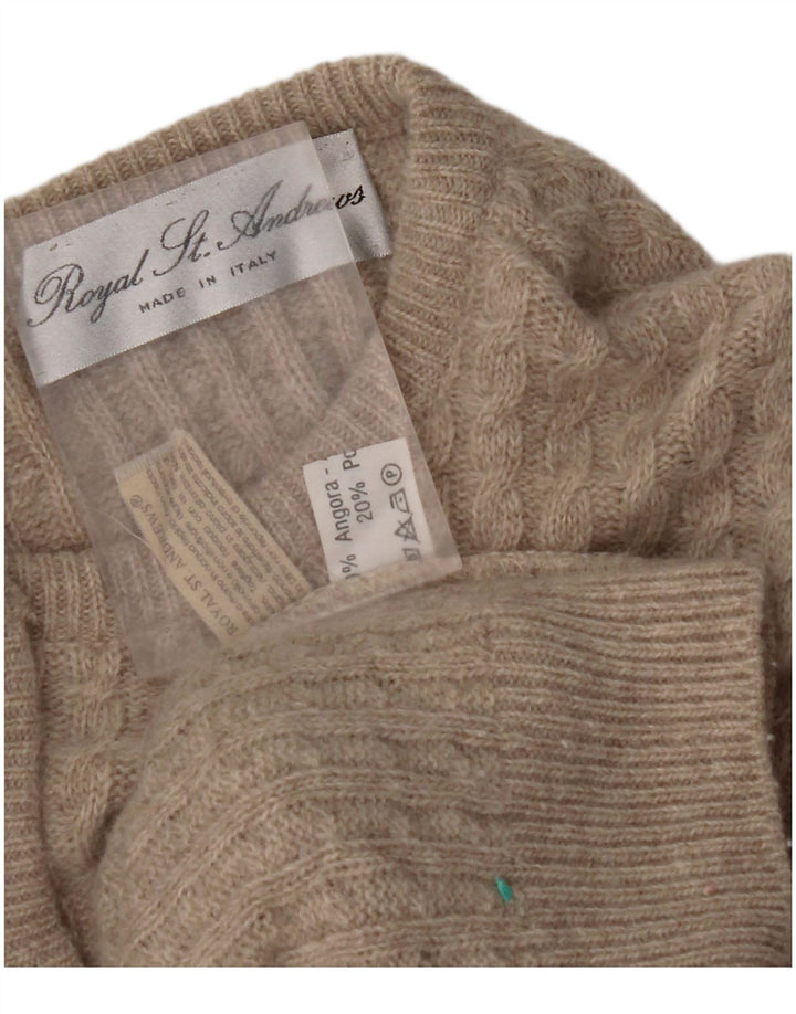 ST. Γυναικεία ζακέτα ANDREWS UK 18 XL Beige Angora