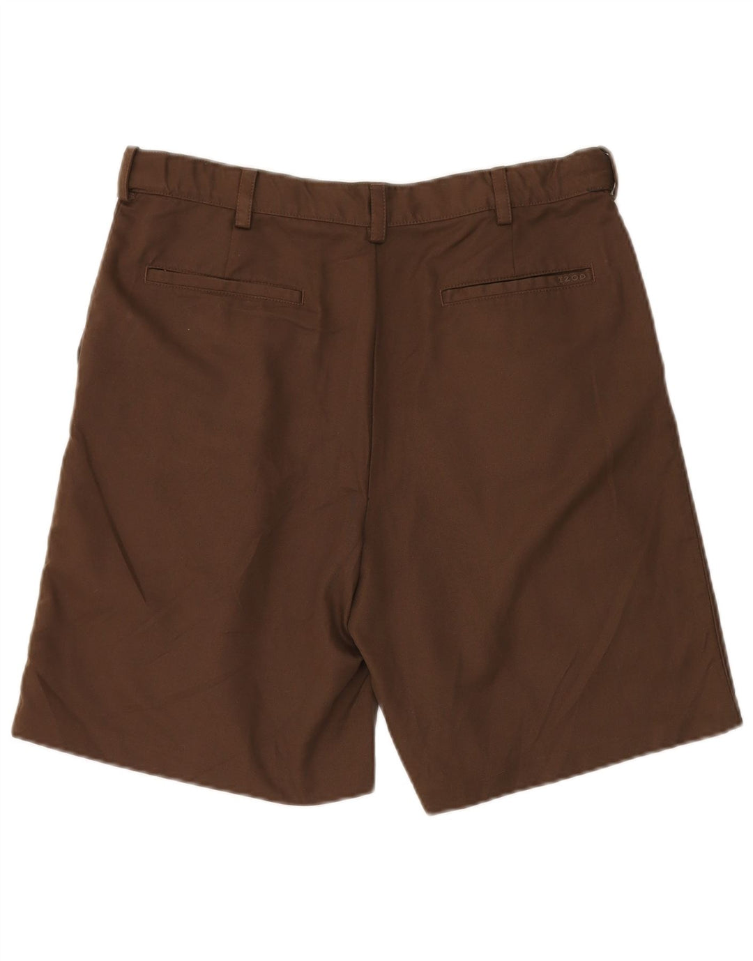 Ανδρικό σορτς Chino IZOD με καρφίτσες W34 μεγάλο καφέ πολυεστέρα