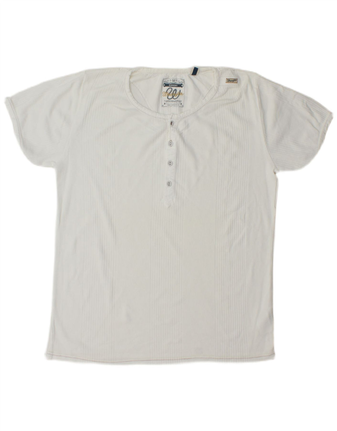 Ανδρικό T-Shirt Wrangler Top 2XL Λευκό βαμβακερό