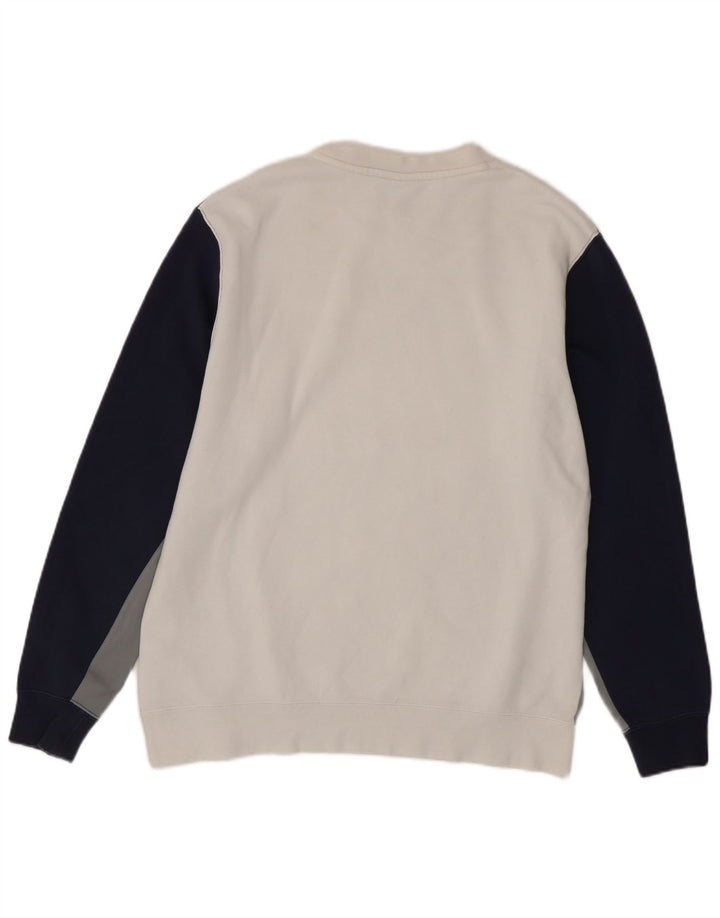 Ανδρικό γραφικό φούτερ Nike Jumper σε μεγάλο λευκό χρώμα, βαμβακερό