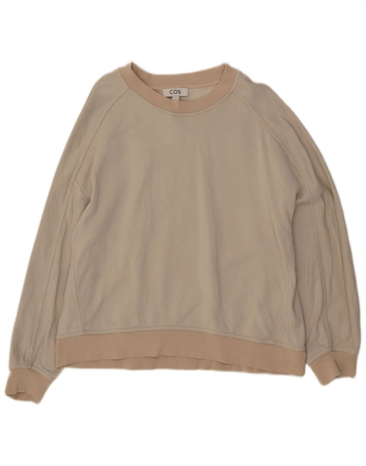Cos Γυναικεία Φούτερ Jumper UK 14 Medium Beige Polyamide