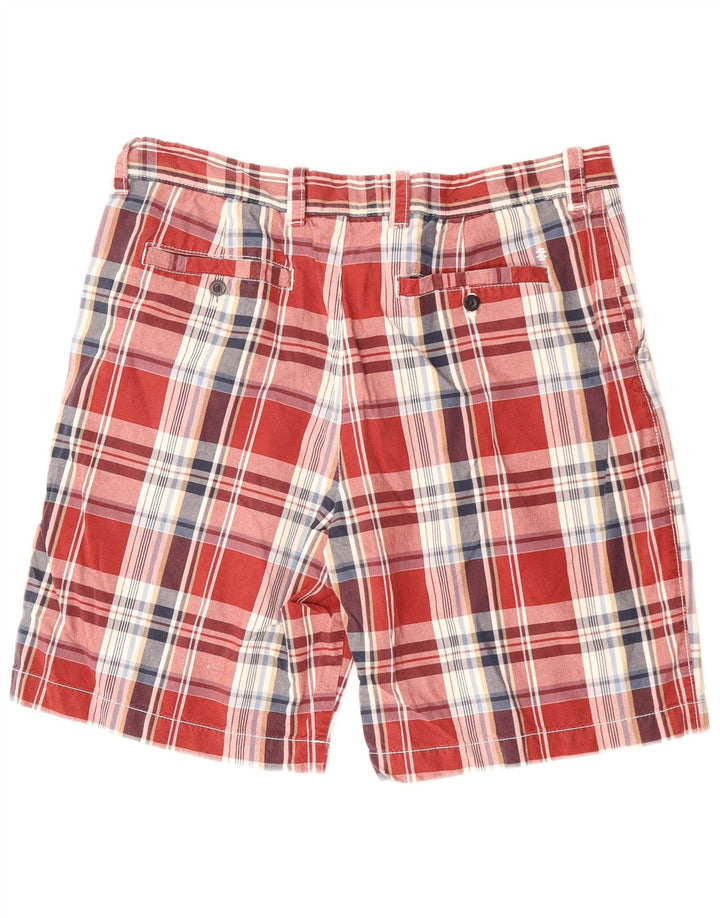 Ανδρικό σορτς Chino IZOD W38 XL Red Check Cotton