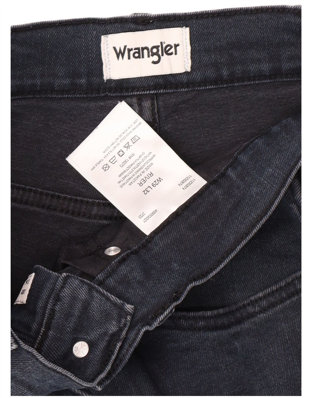 Ανδρικό τζιν WRANGLER River Slim W29 L29 Navy Blue Cotton