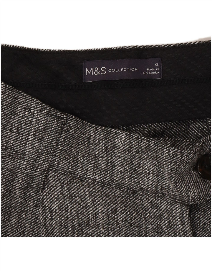 Marks & Spencer Γυναικείο ίσιο παντελόνι UK 12 Medium W30 L27 Grey