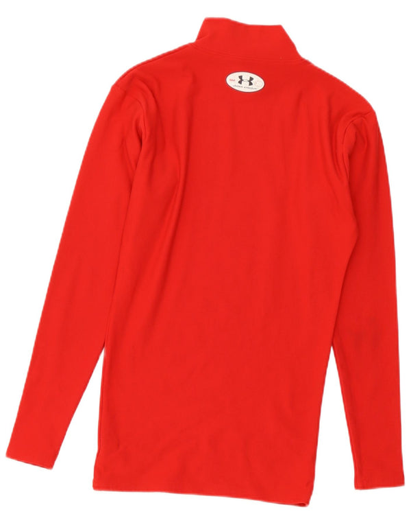 Under Armour Γυναικείο Cold Gear Μακρυμάνικο UK 8 Small Red Nylon