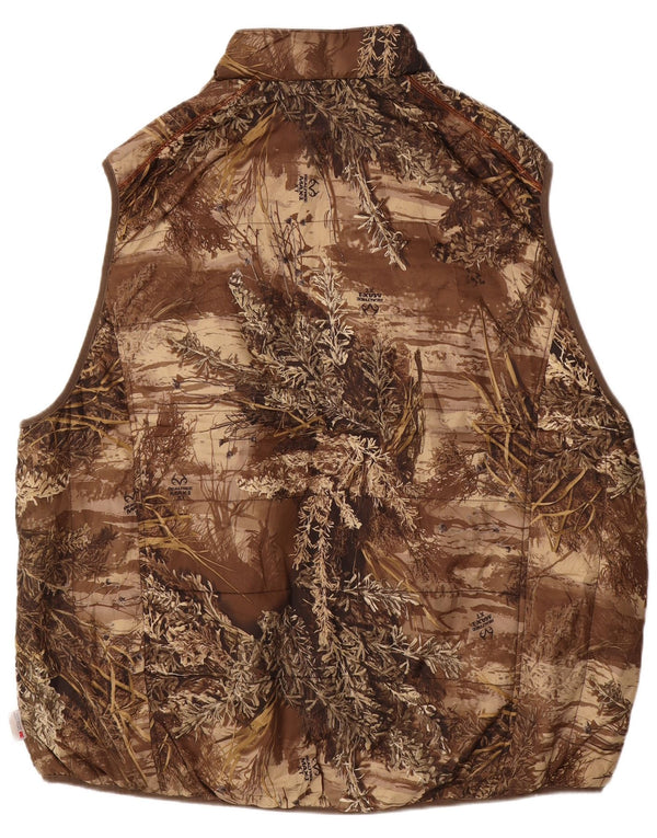 REALTREE Ανδρικά Reversible Gilet IT 54/56 3XL καφέ καμουφλάζ πολυεστέρας