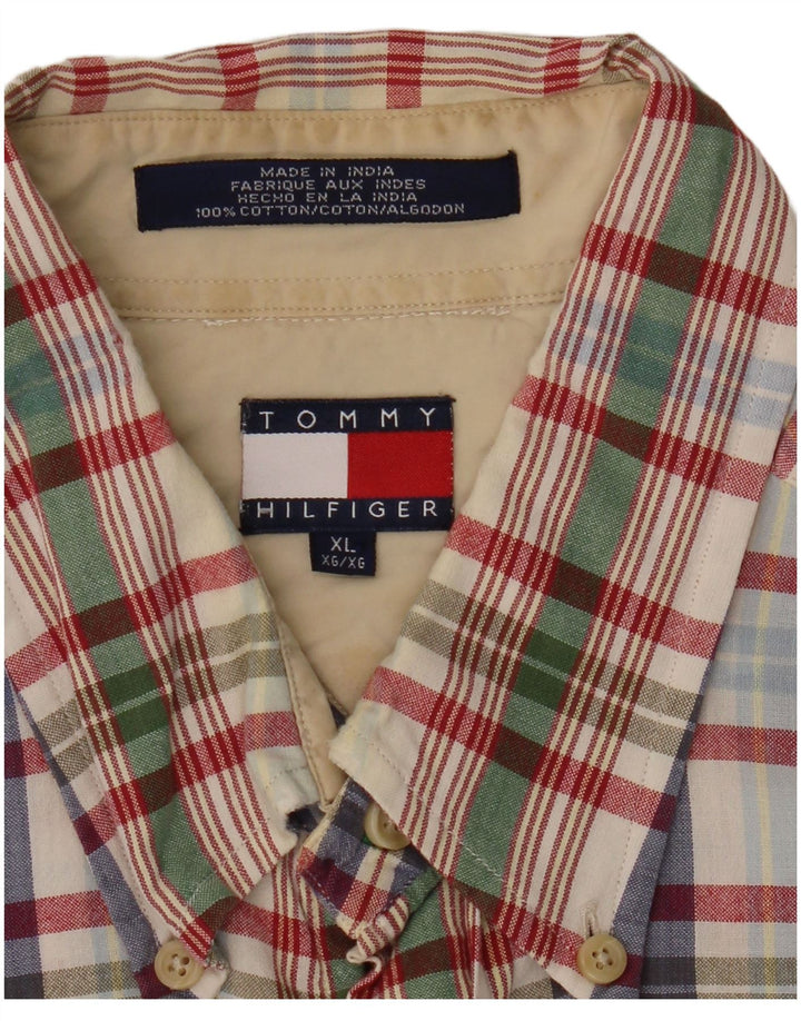 Ανδρικό πουκάμισο Tommy Hilfiger XL Πολύχρωμο βαμβακερό καρό