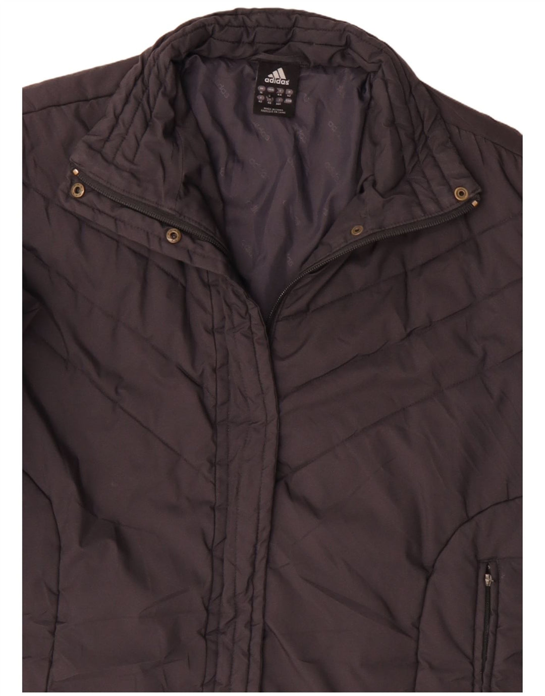 Adidas Γυναικείο παλτό UK 16 Large Grey Polyamide