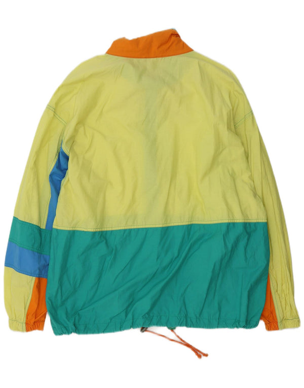 Vintage Ανδρικό Utility Jacket UK 40 Μεγάλο πολύχρωμο Colourblock