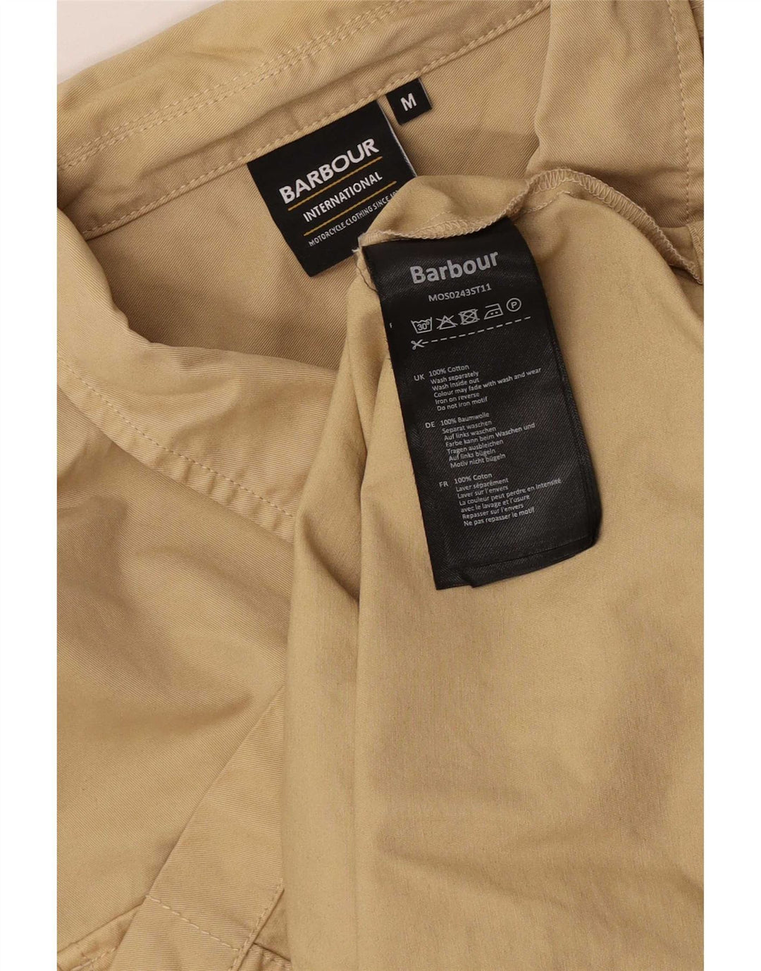 Ανδρικό πουκάμισο Barbour Βαμβακερό μεσαίο μπεζ