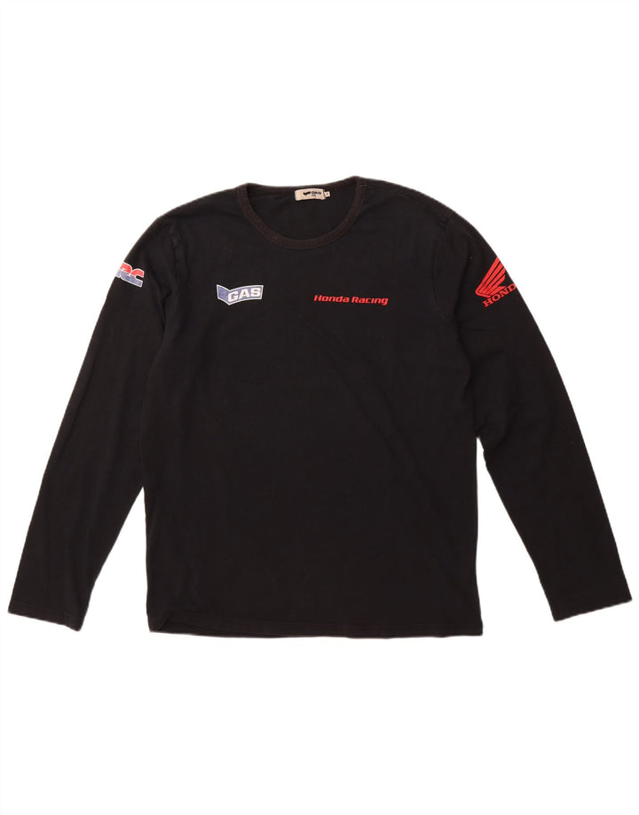 GAS Ανδρικό Honda Racing Graphic Top Μακρυμάνικο Μεσαίο Μαύρο