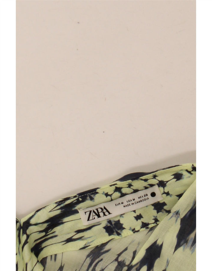 Γυναικείο Abstract Pattern Oversized Shift φόρεμα ZARA UK 14 Medium Green