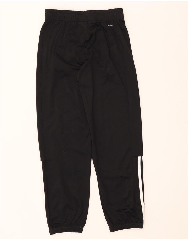 Adidas Boys Tracksuit Trousers Joggers 11-12 Years Black Polyester