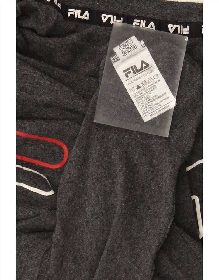 Ανδρικό γραφικό T-Shirt Fila Top Large Grey Polyester