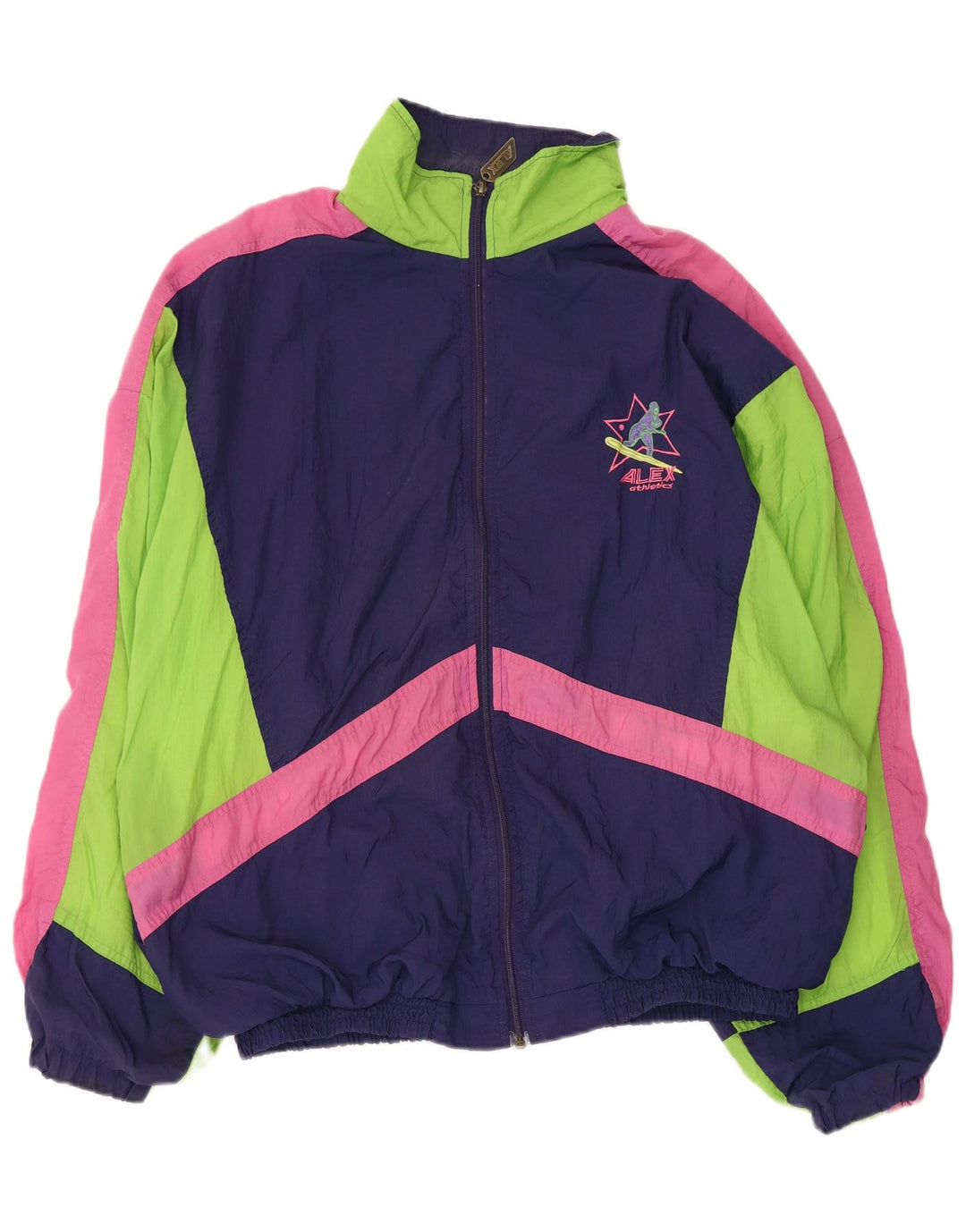 Ανδρική αθλητική φόρμα ALEX ATHLETICS Top Jacket 2XL Navy Blue Colorblock