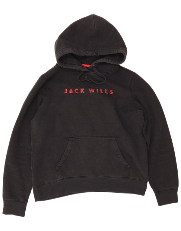 JACK WILLS Γυναικείο γυναικείο φούτερ με κουκούλα UK 14 μεγάλο βαμβακερό