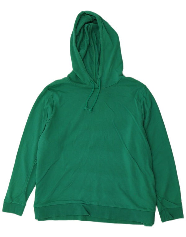 Marks & Spencer Womens Hoodie Jumper UK 24 4XL Πράσινο βαμβακερό