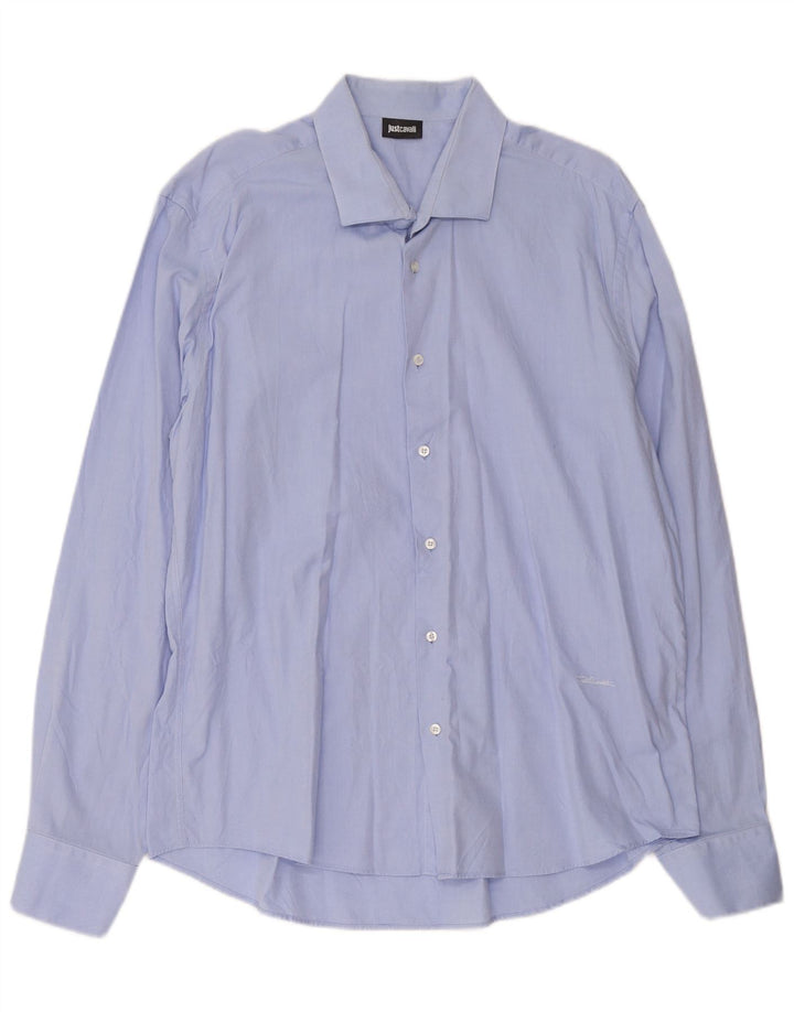 Ανδρικό πουκάμισο Just Cavalli Size 45 17 3/4 XL Μπλε