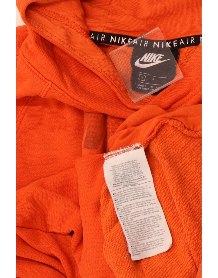 Γυναικεία γραφικά NIKE με φούτερ με κουκούλα UK 10 Small Orange Colourblock