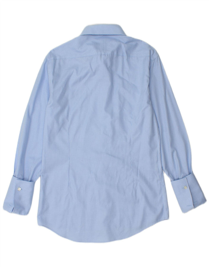 Ανδρικό επίσημο πουκάμισο Moss 1851 Slim Fit Μέγεθος 38 15 Medium Blue Houndstooth