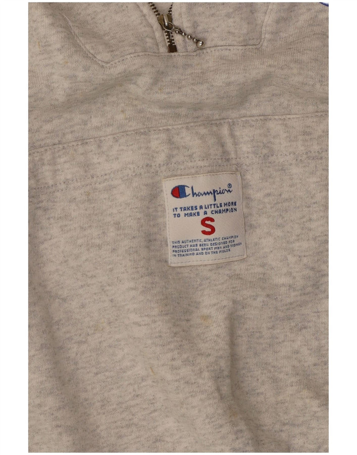 CHAMPION Γυναικείο Υπερμεγέθη Γραφικό Hoodie Jumper UK 10 Small Grey