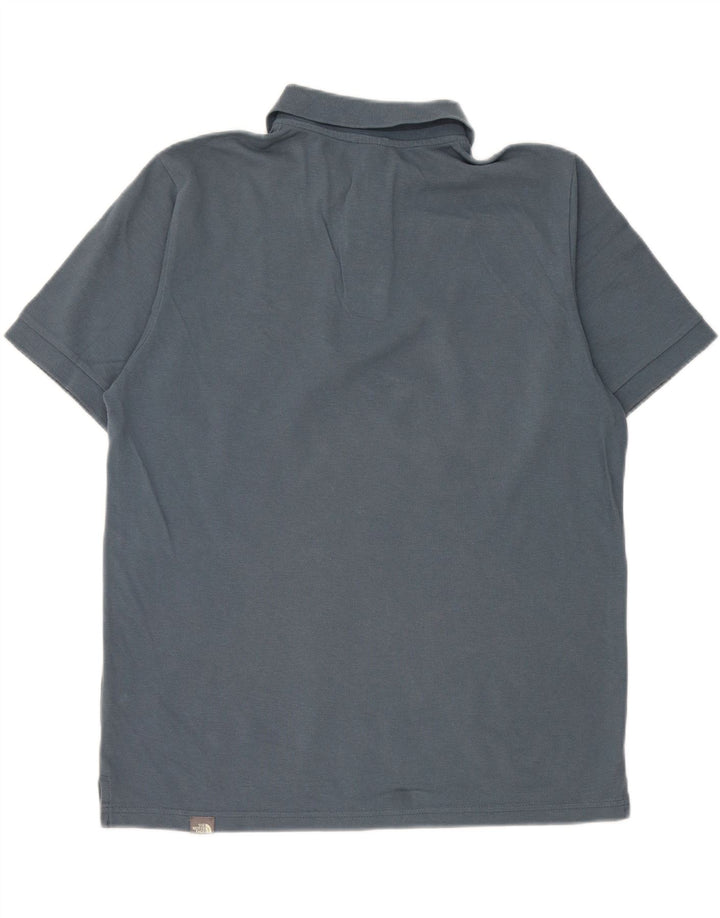 Ανδρικό πουκάμισο πόλο North Face, μεσαίο μπλε βαμβακερό