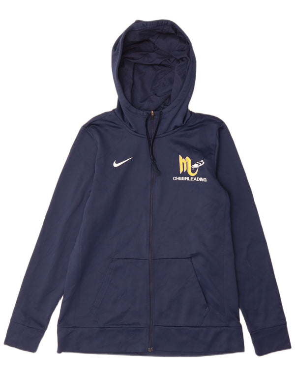 Γυναικείο πουλόβερ Nike Mars Cheerleading με φερμουάρ UK 12 Medium Navy Blue