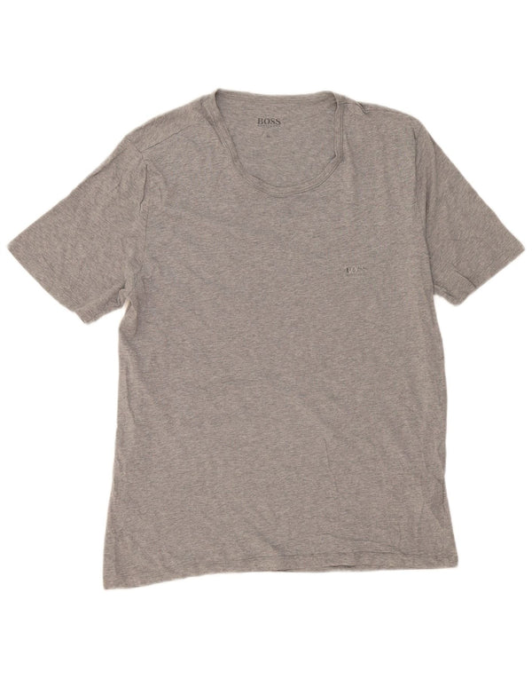 Hugo Boss Mens T-Shirt Top XL Grey Cotton