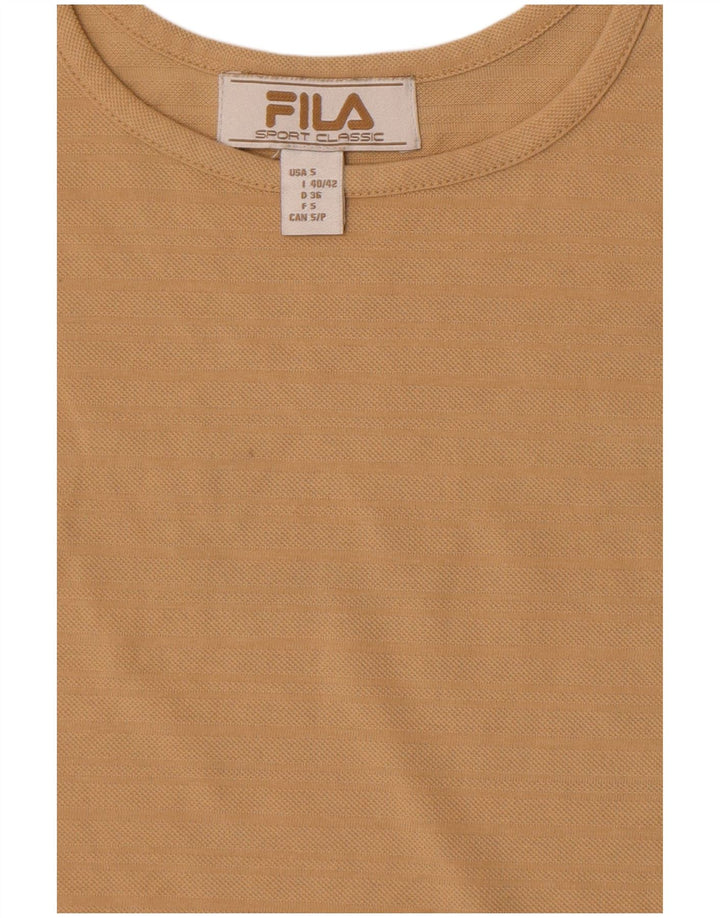 Fila Γυναικείο Crop Vest Top UK 8 Small Brown