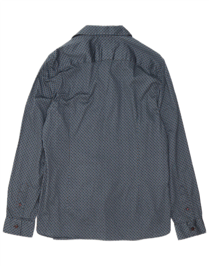 Ted Baker Ανδρικό πουκάμισο Abstract Pattern Μέγεθος 5 XL Μπλε βαμβακερό