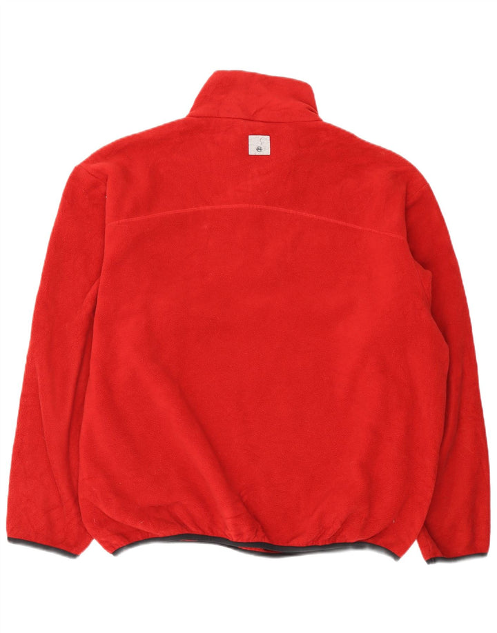 Nautica Ανδρικό φερμουάρ Fleece Jumper XL Red Polyester