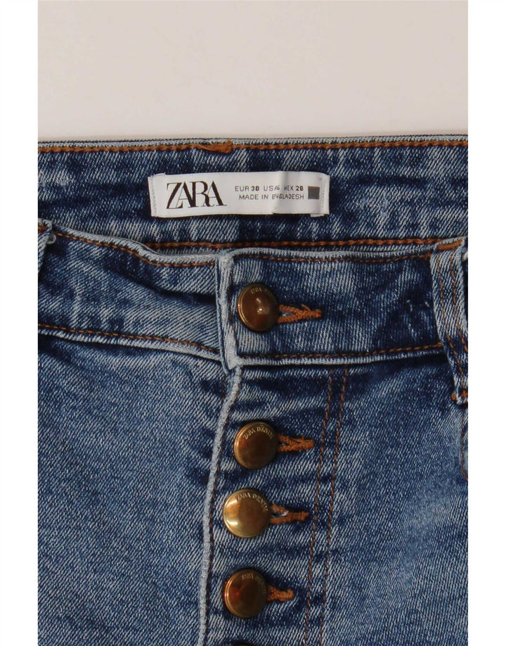 Zara Γυναικείο Τζιν μποτάκι EU 38 Small W28 L25 Μπλε βαμβακερό