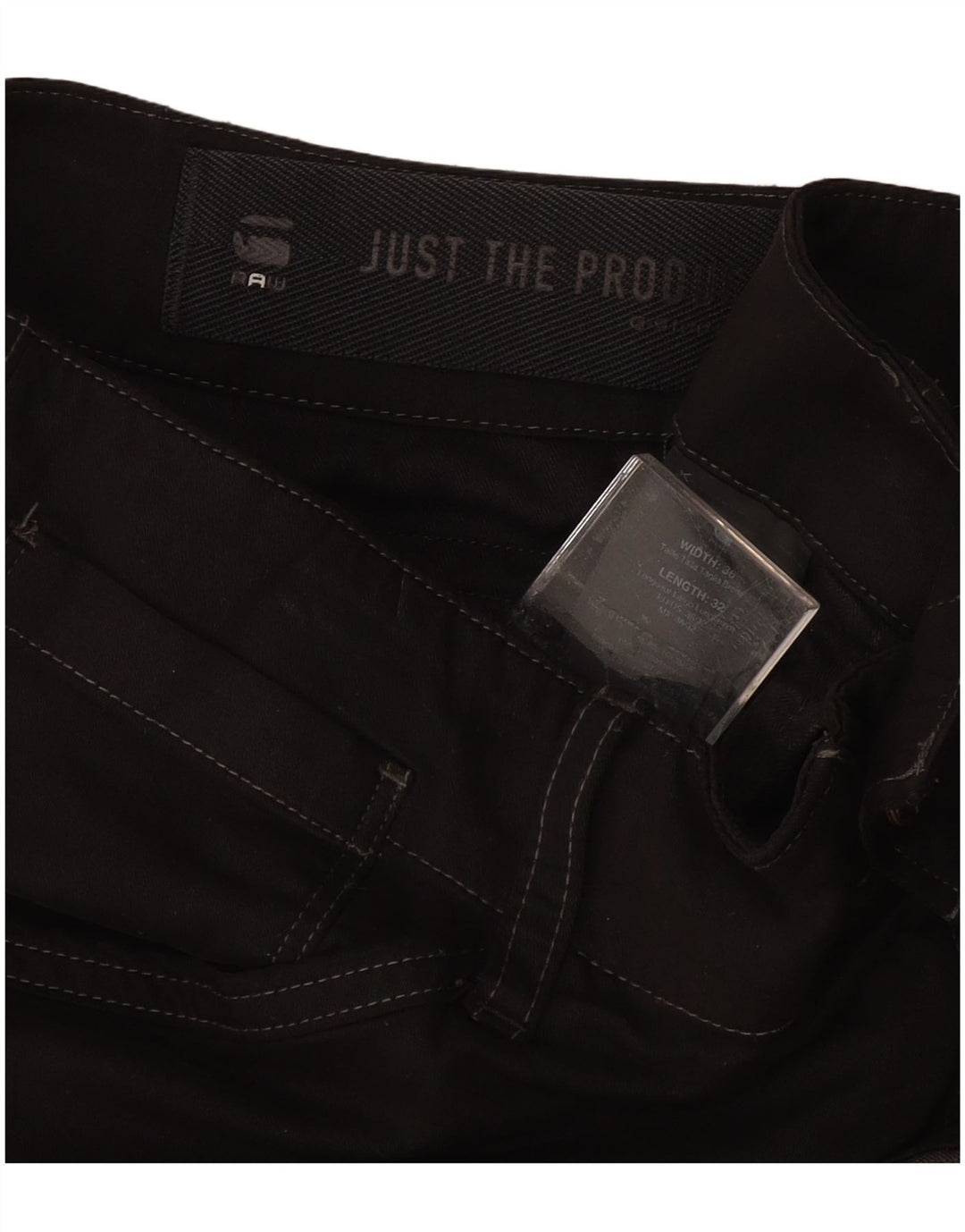 Ανδρικό Slim Cargo Παντελόνι G-STAR W36 L32 Μαύρο βαμβακερό