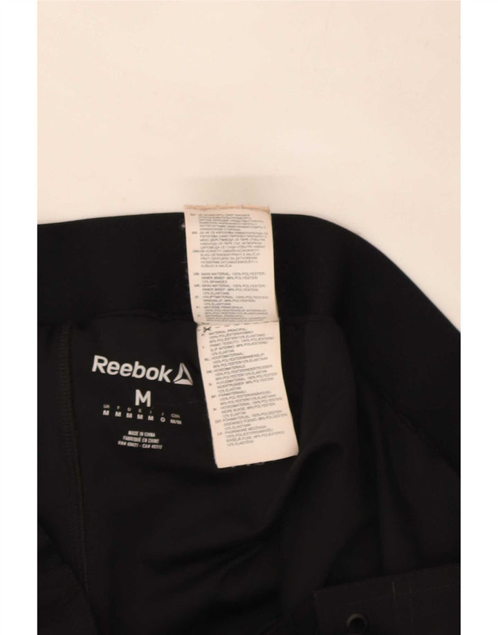 Ανδρικό γραφικό σορτς κολύμβησης Reebok, μεσαίο μαύρο πολυεστέρα