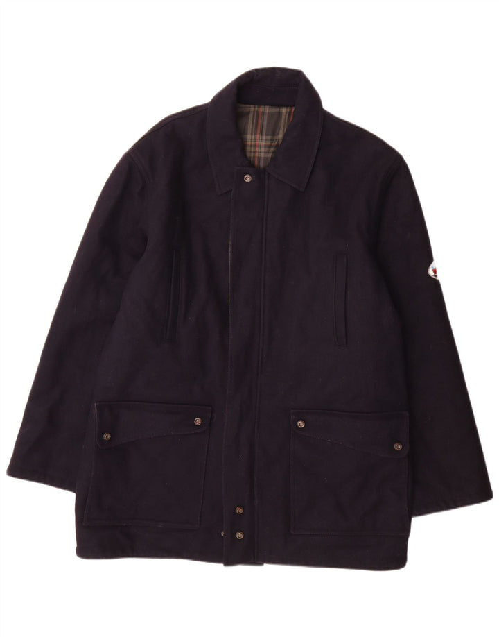Ανδρικό παλτό North Pole Reversible UK 42 XL Navy Blue Wool
